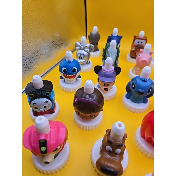 Lot Of 30 Good 2 Grow Juice Toppers Shark, Paw Patrol, Mickey, Disney Princess - Picture 2 of 6